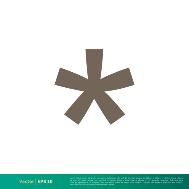 Asterix Icon Vector Logo Template Illustration Design. Vector EPS 10. Asterix Icon Vector Logo Template Illustration Design. Editable Vector EPS 10. caduceus medical symbol backgrounds stock illustrations