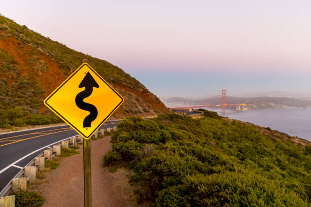 Golden Gate Bridge Curve Street Sign