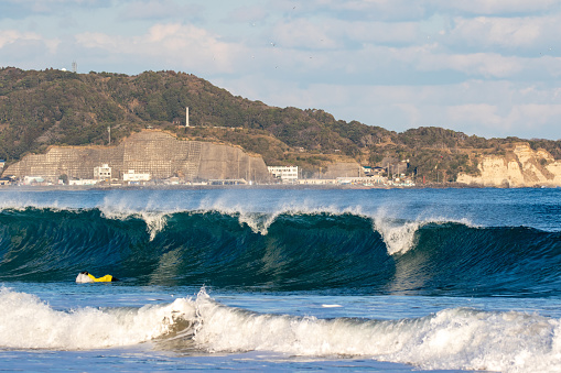 Japan Waves, the ocean in Japan is very beautiful, especially near Tokyo. There are many famous coastal areas. Chiba is the most popular for surfing you can learn to surf at these locations as well.