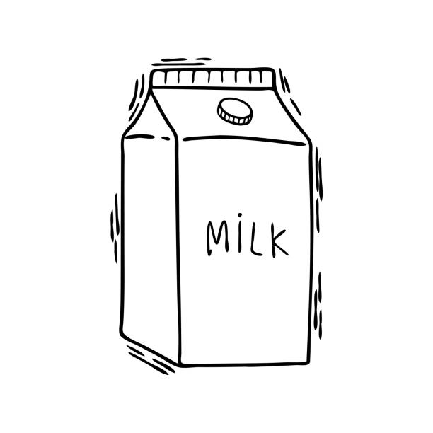 Ilustración de Un Paquete De Leche Aislada En Estilo Doodle Ilustración De Una Línea Negra y más Vectores Libres de Derechos de Cartón de leche - iStock Ilustración de Un Paquete De Leche Aislada En Estilo Doodle Ilustración De Una Línea Negra y más Vectores Libres de Derechos de Cartón de leche - iStock