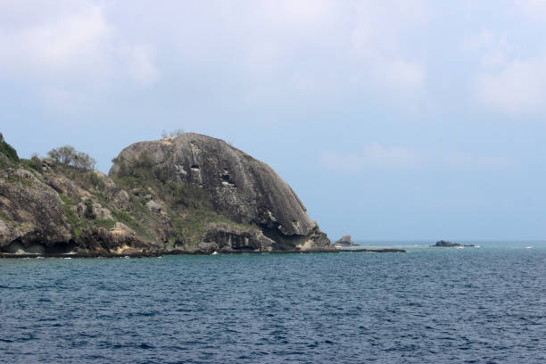 istock Fiji island view from another beach 1254953317