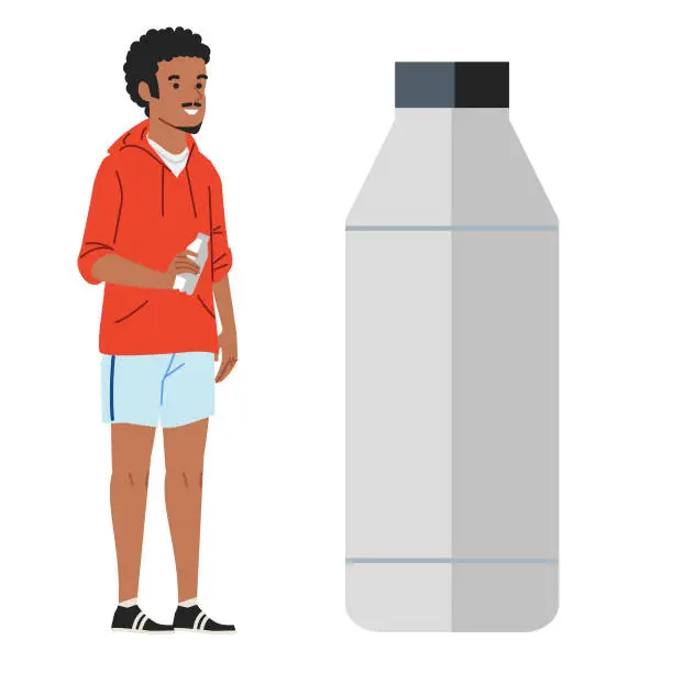 Vector illustration of Re-usable bottle