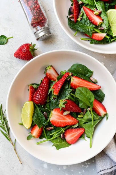 istock Vegan strawberry salad 1254954772