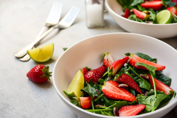 istock Vegan strawberry salad 1254954773