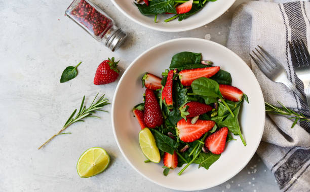 istock Vegan strawberry salad 1254954939