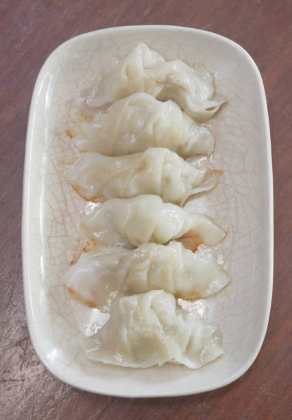 istock Gyoza in dish, Japanese Fried Dumplings 1254955544