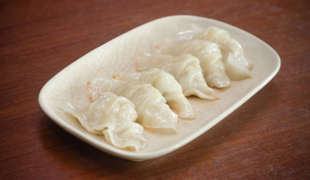 istock Gyoza in dish, Japanese Fried Dumplings 1254955575