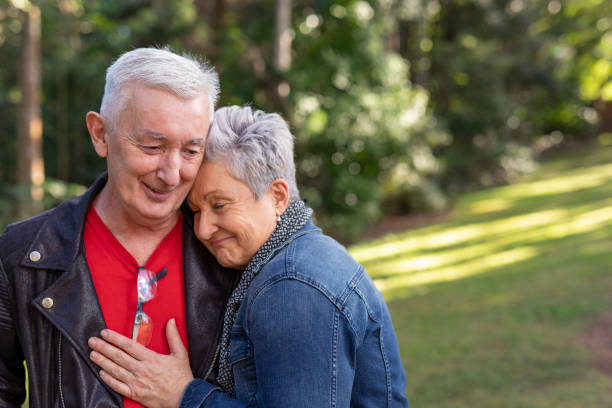 istock Affectionate Senior Couple Outdoors 1254962758