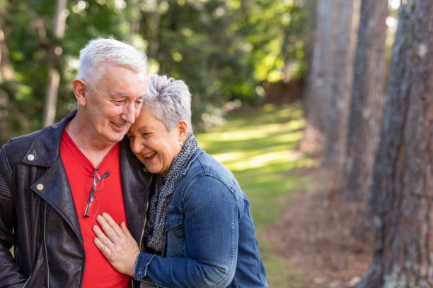 istock Affectionate Senior Couple Outdoors 1254962773
