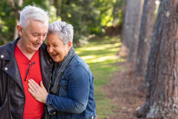 istock Affectionate Senior Couple Outdoors 1254962784