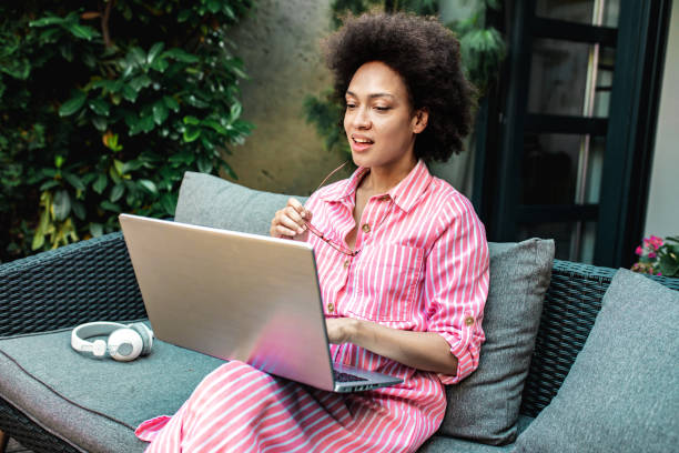 istock Business woman is working from home 1254964230