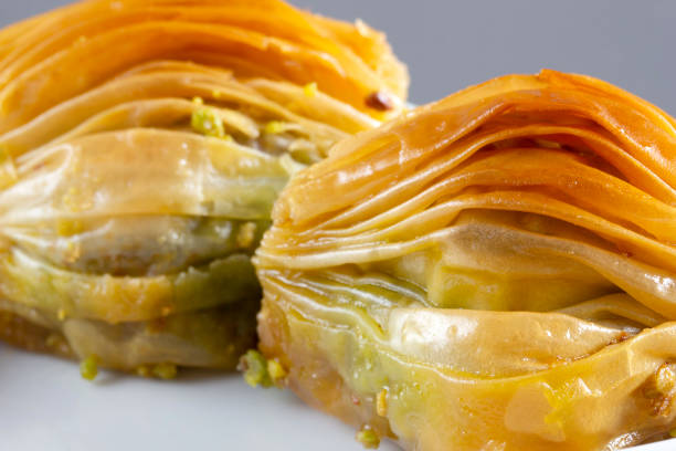 istock Turkish dessert baklava with pistachio 1254965788
