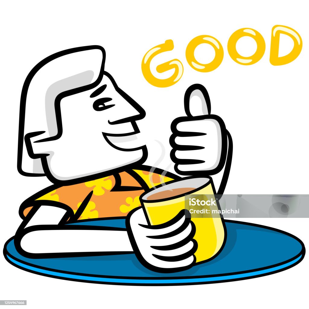 Said Good White Man Cartoon Say Good Stock Illustration - Download Image Now ...