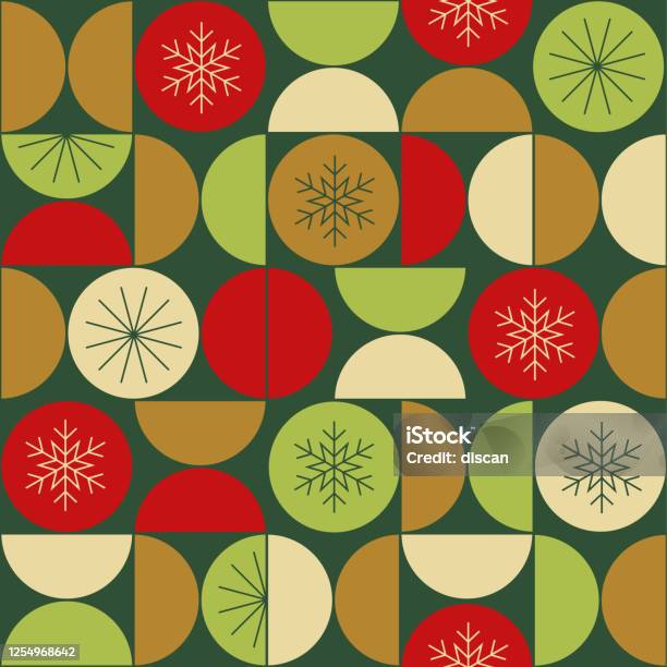 Geometric Design Pattern Winter Geometric Winter Elements Seamless Pattern Background Stock ...