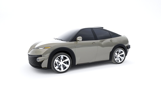 3D illustration of concept car\n\nThis image doesn`t contain any visible trademarked products, corporate identity, logos, or copyrighted elements.\nI am author of design of this car.\nI am author of 3d model of this car