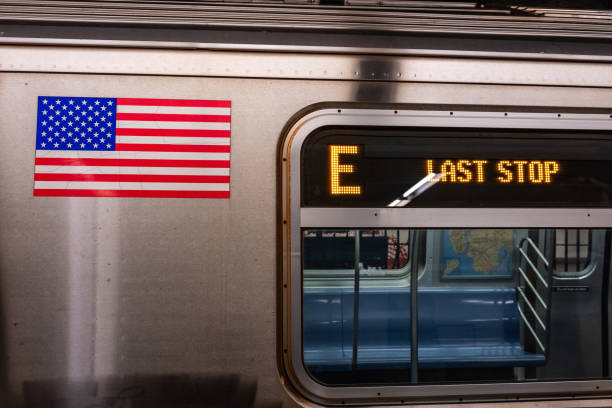 istock New York City E train detail, last stop - image 1254969166