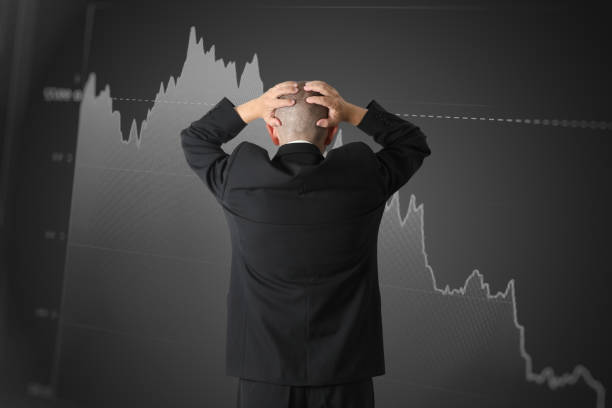 istock Finance crisis unemployment stress stock market crash risk problem 1254974121