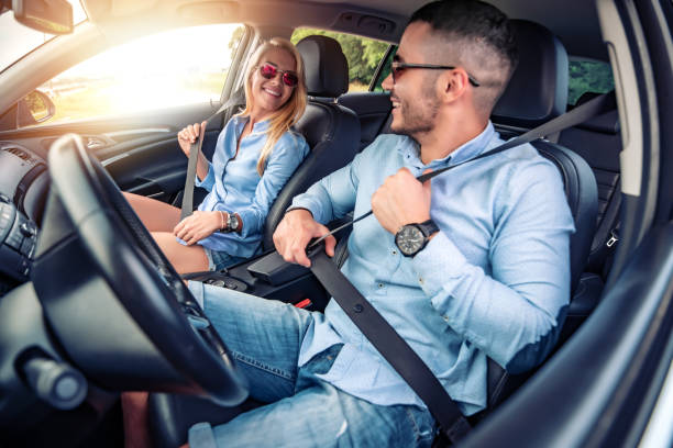 istock Happy young couple going on a trip together. 1254986266