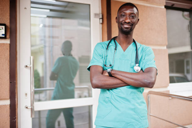 istock African male paramedic 1254987707