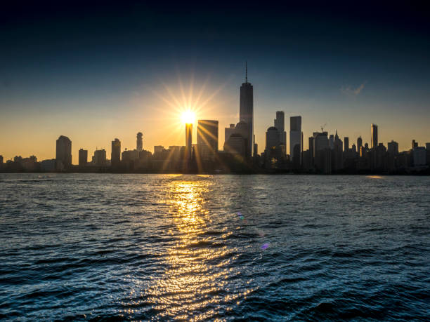 istock Lower Manhattan skyline, New York sunrise 1254988097