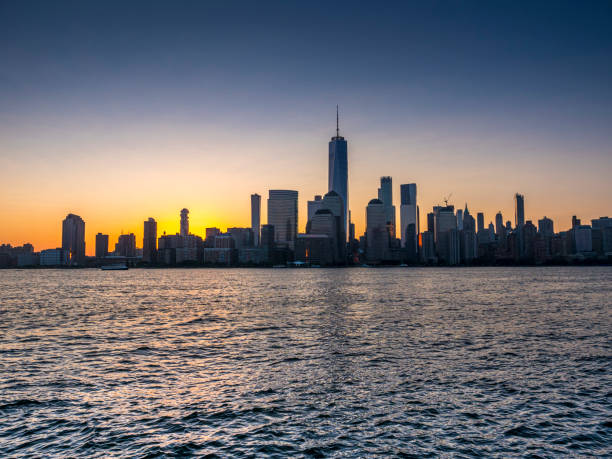 istock Lower Manhattan skyline, New York sunrise 1254988113