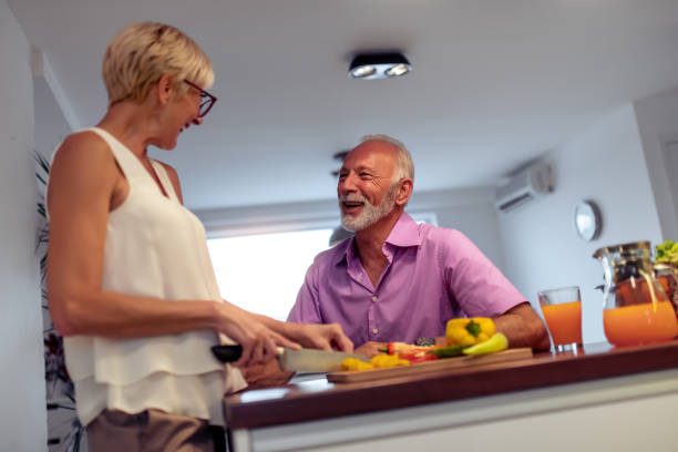 istock Senior couple at home 1254992330
