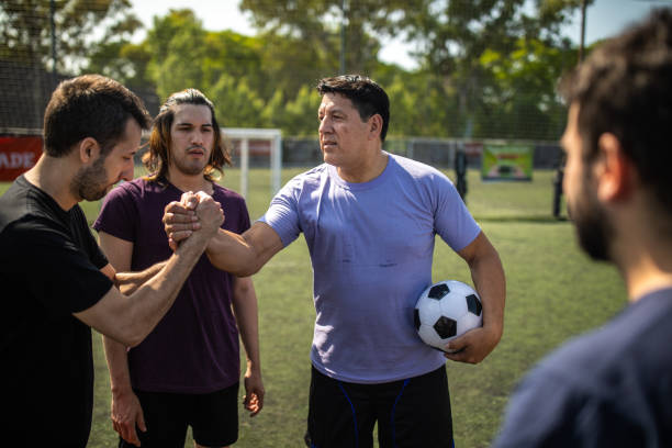 istock Teammates supporting each other before the game starts 1254992547