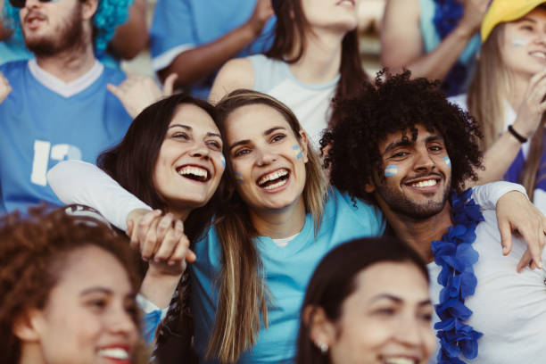 istock Argentinian supporters at stadium watching match 1254993715