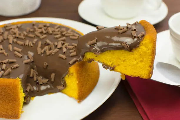 Traditional Brazilian cake made of cornmeal