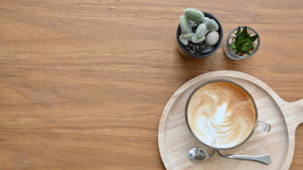 istock Top view a cup of coffee 1254997669