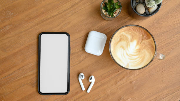 istock Top view a cup of coffee 1254997743