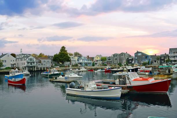 istock Harbor with fisning boats-Gloucester Massachusetts 1254998108