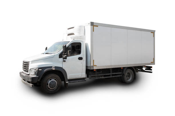 istock White refrigerated truck 1255000456