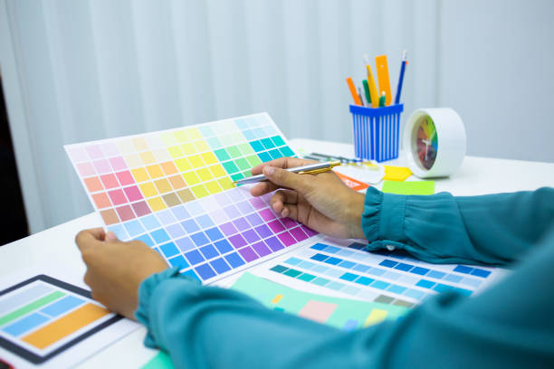 istock designers are testing the mobile phone screen to suit their usage.UX UI and Programming development concept 1255000604
