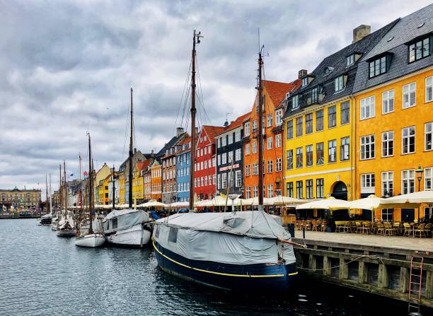 istock Different days, different moods of Nyhavn 1255003367