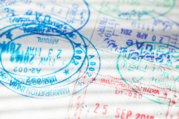 Ukraine visa and stamp on ol Turkish passport.