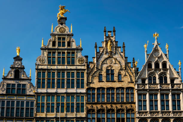 istock Antwerp Grote Markt old houses, Belgium 1255005552