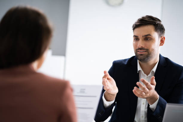 istock Job Interview. Business Manager Talking To Recruiter 1255007216