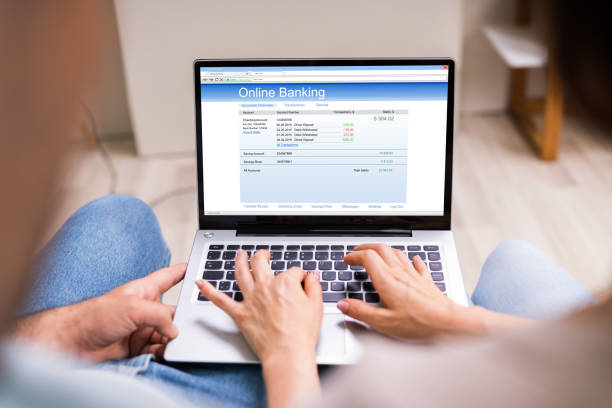 istock Couple Checking Bank Account Online 1255007616