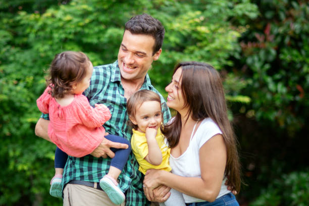 istock Family having fun together outdoors in the nature 1255008705