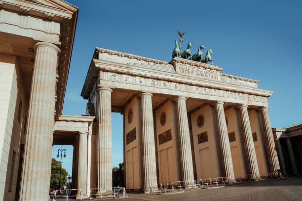 istock Berlin cityscape under blue sky in the morning 1255013258