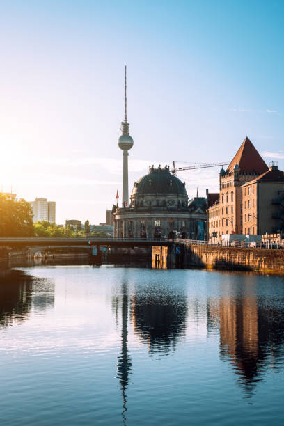 istock Berlin cityscape under blue sky in the morning 1255013714