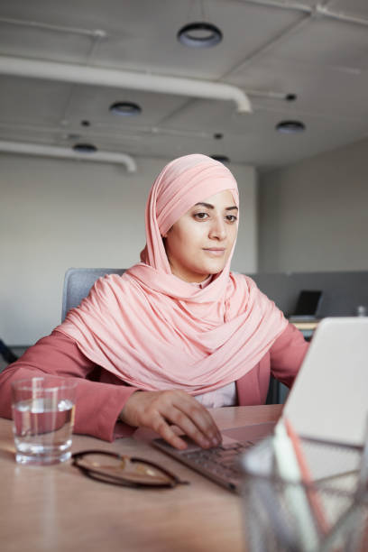 istock Young Muslim Businesswoman at Workplace 1255016462