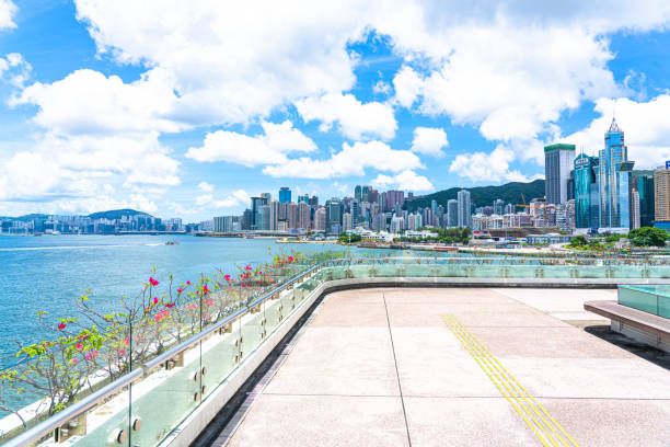 istock Office park in downtown, Hong Kong 1255018840
