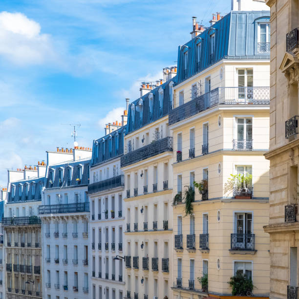 istock Paris, typical facades and street 1255026036