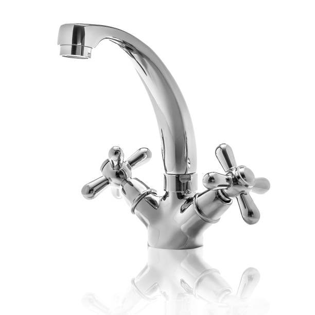 istock Metal water mixer 1255026418