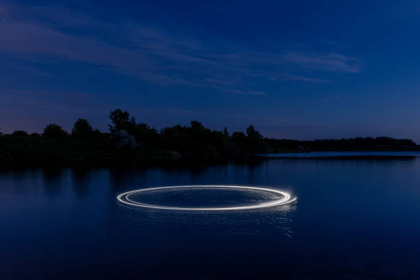 Drone Light Painting Night Photography
