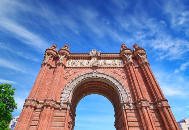 istock The Arc de Triomf in Barcelona, Spain 1255031296