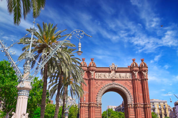 istock The Arc de Triomf in Barcelona, Spain 1255031297