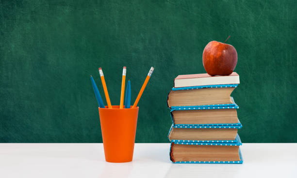 istock Back to school, pile of books 1255042171